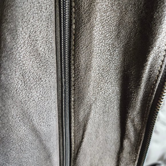 Men's Winter Leather Jacket With Detachable Under Vest And Collar Size XL Tag On - Picture 11 of 16